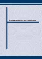Halides Diffusion-Data Compilation
