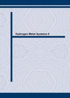 Hydrogen in Metal Systems II