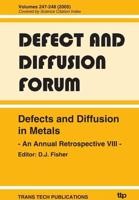 Defects and Diffusion in Metals - An Annual Retrospective VIII -