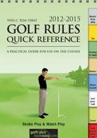 Golf Rules Quick Reference 2012-2015 (10 Pack)