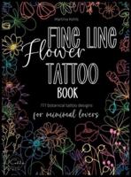 Fine Line Flower Tattoo Book
