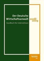 Der Deutsche Wirtschaftsanwalt 2008/2009