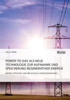 Power-to-Gas als neue Technologie zur Aufnahme und Speicherung regenerativer Energie. Bedarf, Potenzial und der aktuelle Forschungsstand