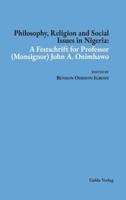 Philosophy, Religion and Social Issues in Nigeria