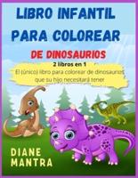 Libro Infantil Para Colorear De Dinosaurios