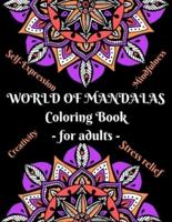 World Of Mandalas Coloring Book For Adults