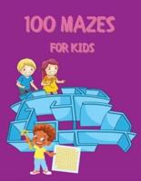 100 Mazes for Kids: Activity Book for Kids and Adults   Fun and Challenging Mazes for Kids with Solutions   Maze Activity Book   Circle and Star Mazes   Funny Mazes