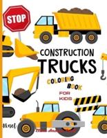 Construction Trucks Coloring Book