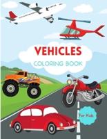 Vehicles Coloring Book