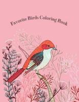 Favorite Birds Coloring Book