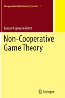 Non-Cooperative Game Theory