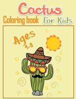 Cactus Coloring Book for Kids Ages 4-8: Easy Coloring Pages for Little Hands with Thick Lines, Fun Early Learning! (Super Cute Cactus Drawings)