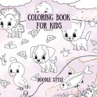 Coloring Book for Kids Doodle Style