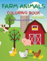 Farm Animals Coloring Book for Kids