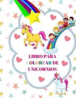 Libro Para Colorear De Unicornios