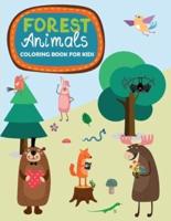 Forest Animals - Coloring Book for Kids