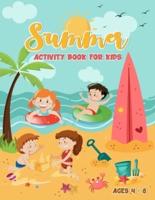 Summer Activity Book: Summer Activity Book with Coloring Pages,mazes,word search pages,find image pages and many more/Coloring book for boys and girls.