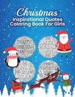 Christmas Inspirational Quotes Coloring Book for Girls