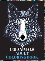 130 Animals Adult Coloring Book