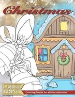 LARGE PRINT Coloring Books for Adults Relaxation CHRISTMAS