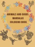 Animals and Birds Mandalas Coloring Book