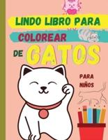 Lindo Libro Para Colorear De GATOS (Edición En Español)