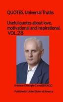 Useful Quotes About Love, Motivational and Inspirational. VOL.28