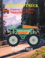 Monster Truck Färbung Und Schere Fähigkeiten Vol.2 Aktivität Buch