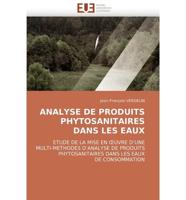 Analyse De Produits Phytosanitaires Dans Les Eaux