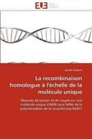 La recombinaison homologue à l''échelle de la molécule unique