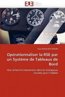 Opérationnaliser la rse par un système de tableaux de bord