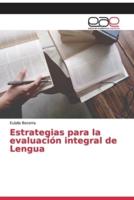 Estrategias para la evaluación integral de Lengua