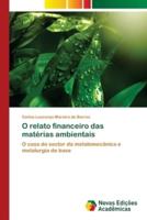 O relato financeiro das matérias ambientais