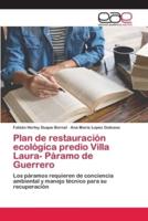 Plan de restauración ecológica predio Villa Laura- Páramo de Guerrero