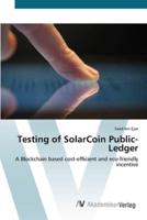 Testing of SolarCoin Public-Ledger