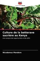 Culture de la betterave sucrière au Kenya