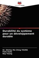 Durabilité du système pour un développement durable