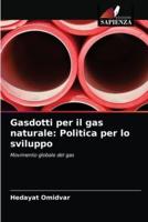 Gasdotti per il gas naturale: Politica per lo sviluppo