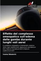 Effetto del complesso omeopatico sull'edema delle gambe durante lunghi voli aerei