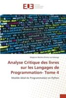 Analyse Critique Des Livres Sur Les Langages De Programmation- Tome 4