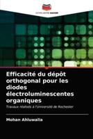 Efficacité du dépôt orthogonal pour les diodes électroluminescentes organiques