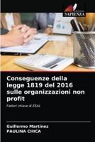 Conseguenze della legge 1819 del 2016 sulle organizzazioni non profit