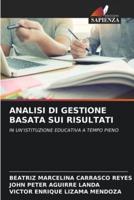 ANALISI DI GESTIONE BASATA SUI RISULTATI