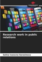 Research work in public relations