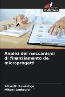 Analisi Dei Meccanismi Di Finanziamento Dei Microprogetti