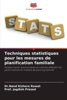 Techniques Statistiques Pour Les Mesures De Planification Familiale