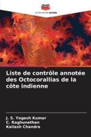 Liste De Contrôle Annotée Des Octocorallias De La Côte Indienne