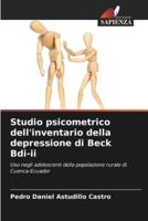 Studio Psicometrico Dell'inventario Della Depressione Di Beck Bdi-Ii
