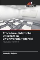 Procedure Didattiche Utilizzate in Un'università Federale