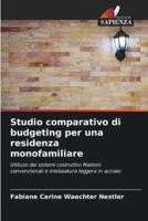 Studio Comparativo Di Budgeting Per Una Residenza Monofamiliare